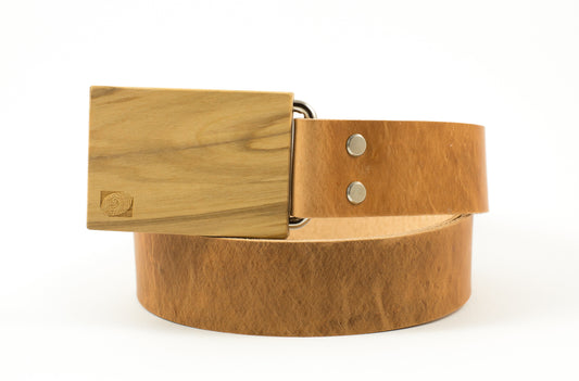 Ledergürtel Olive - Wechselgürtel