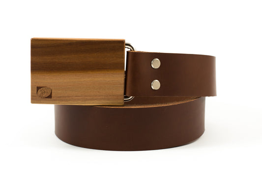 Ledergürtel Pflaume - Wechselgürtel