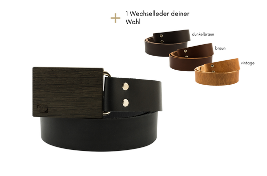 SET - Wechselgürtel Mooreiche