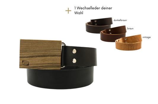 SET - Wechselgürtel Walnuss